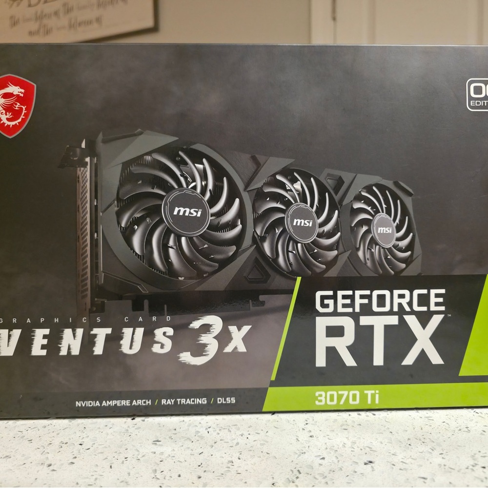MSI GeForce RTX 3070 Ti with Black and Gray Design